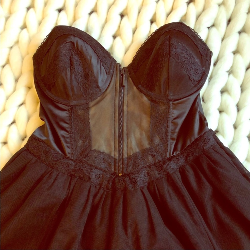 Black corset dress